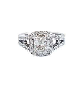 【天然正品】2.02克拉 G颜色VS2净度 18K白金钻石戒指 25号  钻戒 GIA证书  0212KC01