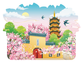 金陵繁花明信片套装（一套4枚）