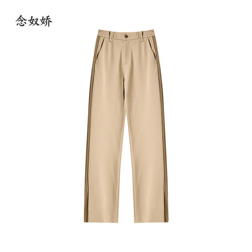【商场同款】CNT4856 “ 都市裤 ” 微喇咖色职场裤 拉长腿部线条显高显腿长 裤侧撞色拼条设计 雅致耐看 商品图7