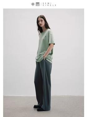 半圆/D23210219/基础T恤卷边多色舒适