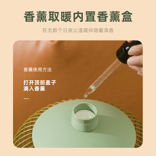 【碳纤维发热 2秒速热 2档控温】低噪鸟笼香薰取暖器 商品图4