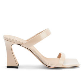 Giuseppe Zanotti 女士签名徽标高跟凉鞋 杏色 E400047001