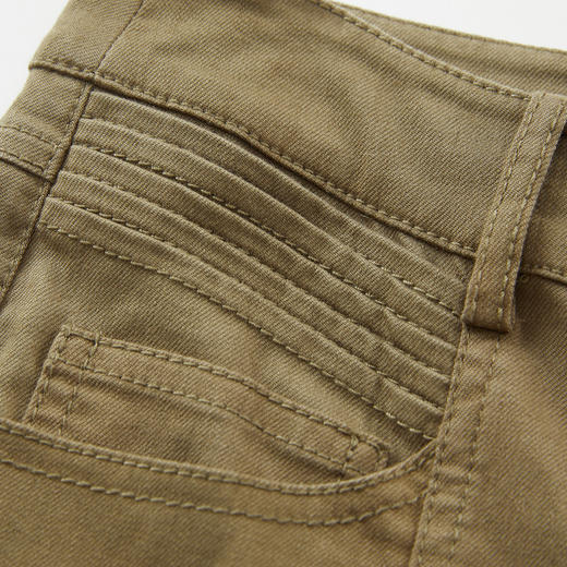 谜底喇叭裤女士2024秋新品复古风高腰百搭特色修身长裤243MK1106 商品图3