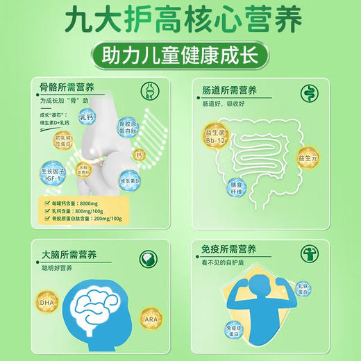 可可麦田加护高儿童成长配方奶粉800克【买3送1】 商品图3