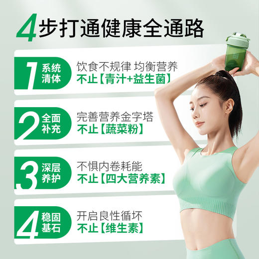 【超级小绿粉】一袋吃进76种食材，补充身体关键营养素，一站式提升健康基底 10袋/盒 商品图2