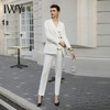 IWY/秋款气质白色西装套装马甲三件套气质干练法式轻奢职业套装CPM1949 商品缩略图2