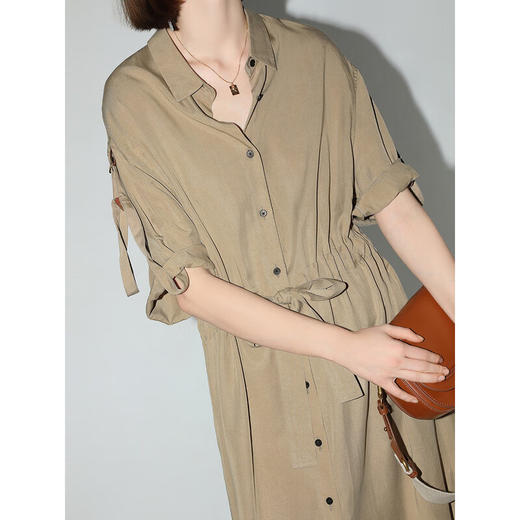 COCOBELLA[100%莱赛尔]重工衬衫裙早秋工装风连衣裙FR7022 商品图1