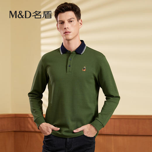 【名盾】Polo翻领长袖T恤MWCP11579B 商品图1