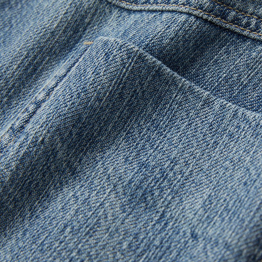 谜底牛仔背带裙女2024秋季新品复古风帅气大摆型长半裙243MB1185 商品图3