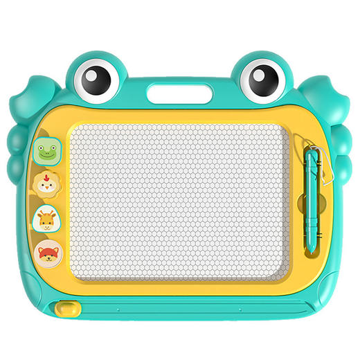 【卡通磁性画板 炫彩磁粉 安全无尘】儿童画板磁性画画板 玩具涂鸦板 宝宝写字板 磁力彩色绘画 架画桌礼品 绘画能培养孩子的艺术能力 能提升创造力和想象力-QQ 商品图4