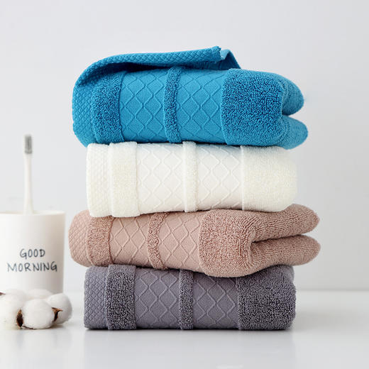 【自然柔软！轻松洗净】毛巾纯棉礼品家用素色毛巾全棉吸水洗脸毛巾刺绣，纯棉吸水，滋润肌肤。ry 商品图1