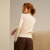 谜底套头针织衫长袖女2024秋新品极简风圆领羊毛衫毛衣243MZ1294 商品缩略图2