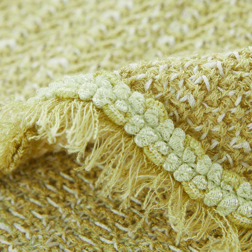 谜底针织开衫外套短袖2024秋新品小香风短款粗花呢毛衫243MZ1342 商品图3