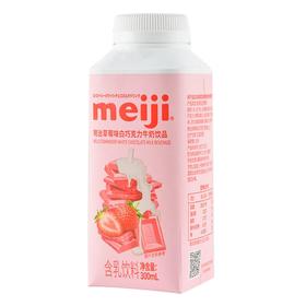 明治草莓味白巧牛奶饮300ml/瓶