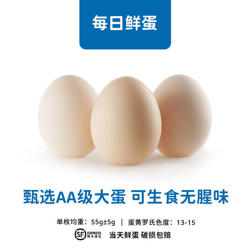 【顺丰到家】专注新鲜 可生食无菌鸡蛋 | 圆玲珑每日鲜蛋 AA级大蛋 优质高蛋白早餐 25枚/40枚整箱装 商品图9