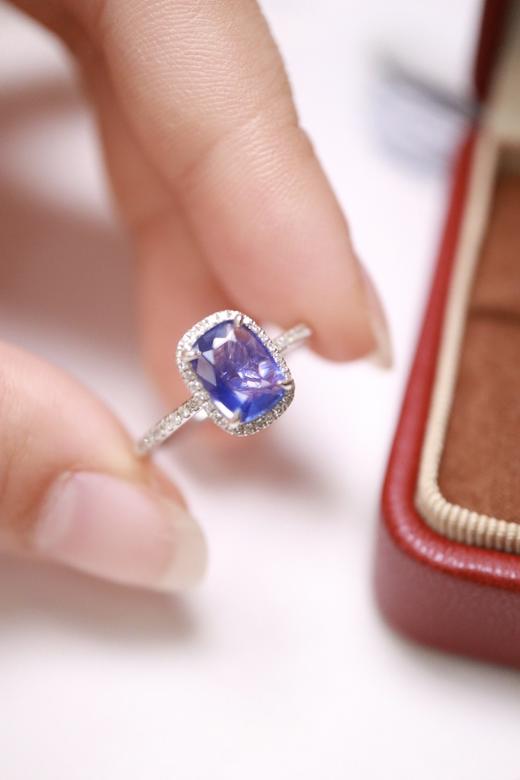 1.35ct 蓝宝石戒指 商品图6