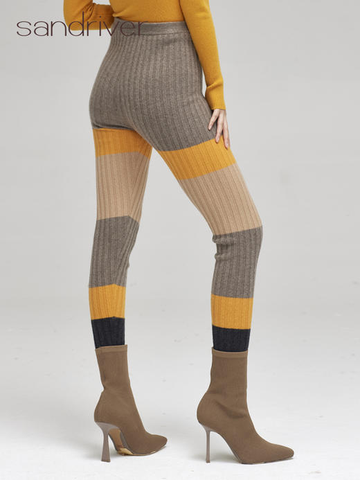 青海羊绒针织夹道打底裤SJF96K237N 商品图1