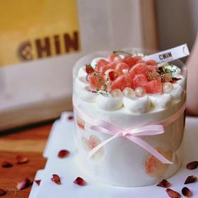 “桃”你欢心（伯爵茶奶冻蜜桃蛋糕）