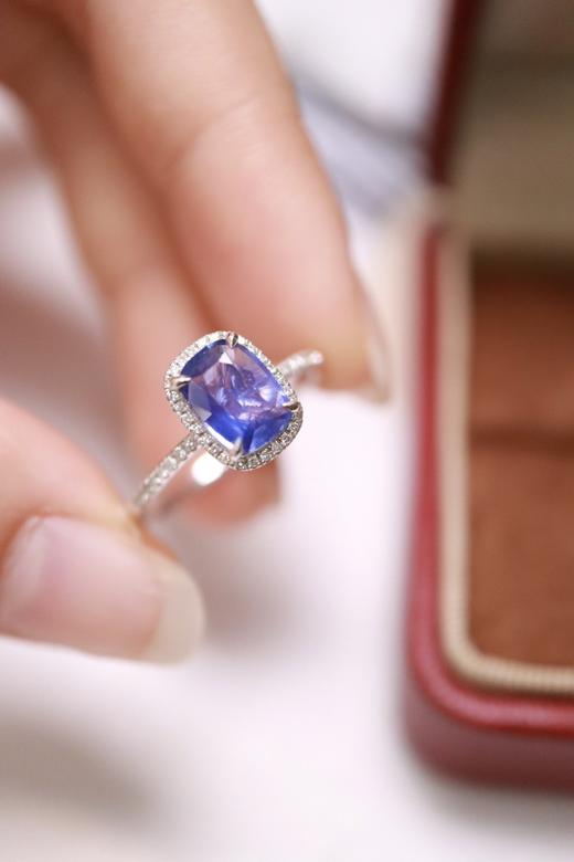 1.35ct 蓝宝石戒指 商品图4