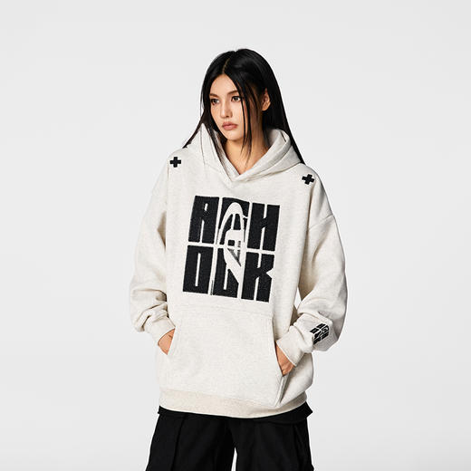 【Achock官方店】贴布绣连帽卫衣男款秋季美式潮牌重磅情侣款外套 商品图3