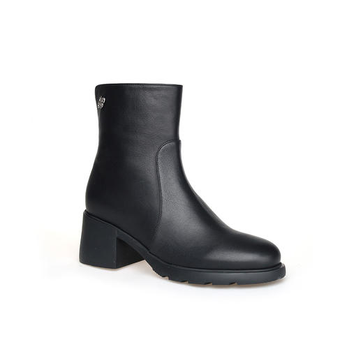 豪麟名鞋LORIBLU女鞋短靴羊皮革LR60N黑色 商品图0