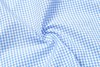 占姆士男士100%纯棉休闲商务细格蓝色长袖衬衫 商品缩略图4