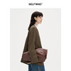 SELFWHO羊毛混纺棕色假两件西装外套女秋季2024新款宽松通勤西服 商品缩略图2