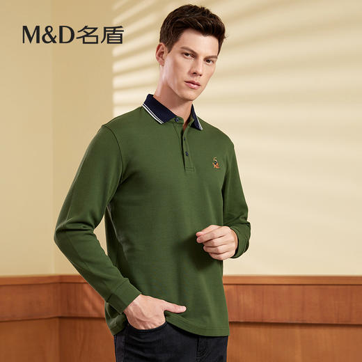 【名盾】Polo翻领长袖T恤MWCP11579B 商品图0