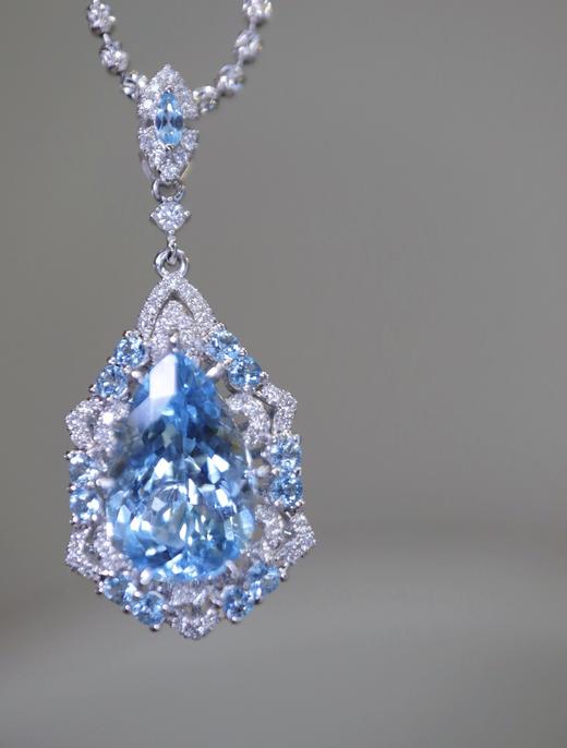 2.42ct 海蓝宝吊坠 商品图0