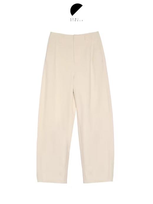 半圆/D24310343/无腰头简约直筒牛仔裤 商品图3