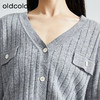 oldcolour秋季新款羊毛衫女100%纯绵羊毛V领长袖针织衫P340507A1 商品缩略图2