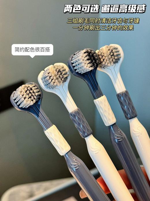 山姆同款三面牙刷❗️刷1次顶10次❗️山姆同款在售59.9元6支，‌开团💰49.9元12支【‬chocoikes 渍齿净护龈三面刷】⁫ 商品图8