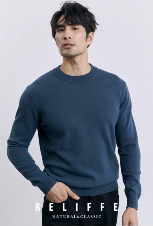 👏👏【Hilnan&Bellne哈蒙班尼男士圆领全毛打底衫】男士衣橱经典，Hilnan&Bellne圆领羊毛衫 ❗甄选100%绵羊毛  商品图4