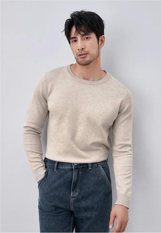 👏👏【Hilnan&Bellne哈蒙班尼男士圆领全毛打底衫】男士衣橱经典，Hilnan&Bellne圆领羊毛衫 ❗甄选100%绵羊毛  商品图5