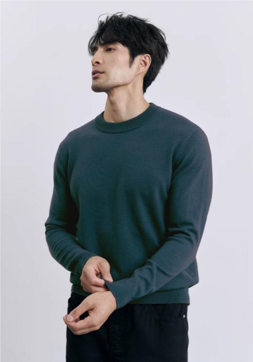 👏👏【Hilnan&Bellne哈蒙班尼男士圆领全毛打底衫】男士衣橱经典，Hilnan&Bellne圆领羊毛衫 ❗甄选100%绵羊毛  商品图1