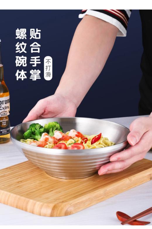 【PONEL派能304不锈钢拉面碗】✅出口品质，304不锈钢，无毒无异味🌸 ✅两个规格大小，🉑叠加收纳  商品图1