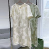KDS-2496真丝冠乐邹连衣裙高档轻奢女装2024年夏季新款中长款裙子 商品缩略图4