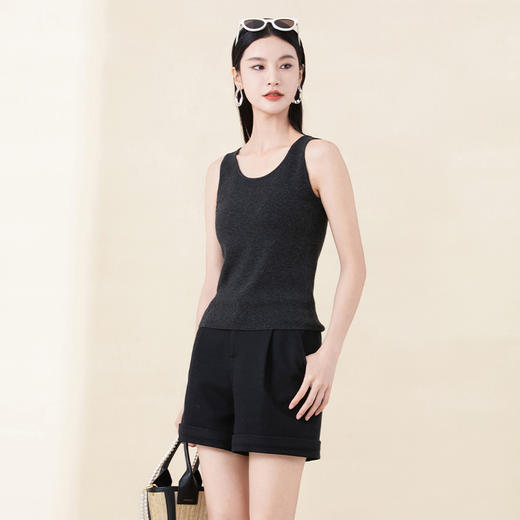 SKK3BD170诗梦女装黑色短裤 商品图2