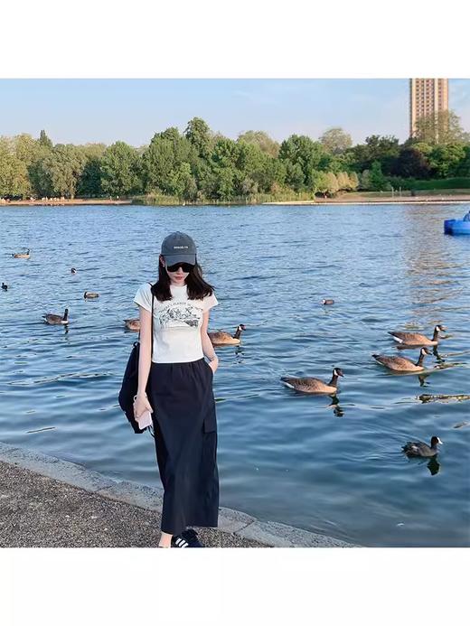 金蘑菇菇 99% summer song 休闲t合集/ 美式字母印花宽松休闲t恤 商品图2