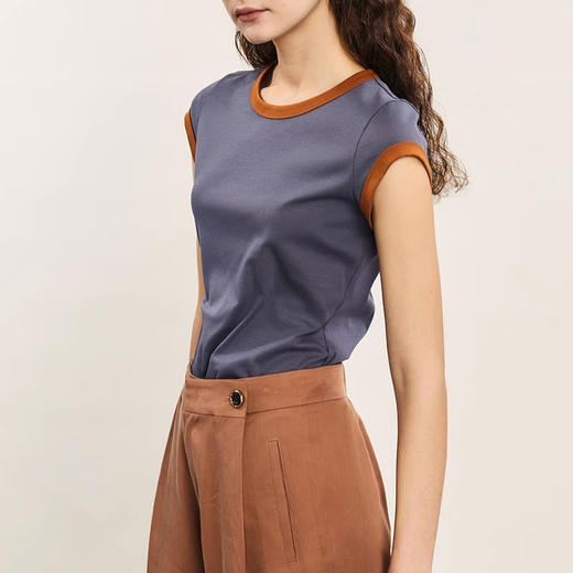 裁缝学苑AQ333 简约时尚撞色修身短袖T恤纸样女装做衣服打版裁剪 商品图5