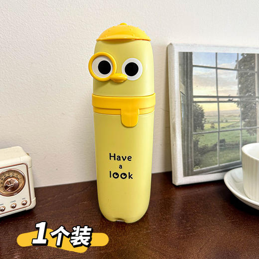 【卡通大眼睛系列漱口杯】PP聚丙烯材质，材质轻盈 无毒无味，耐脏耐摔耐用！通用刷牙杯塑料杯带手柄旅行便捷洗漱杯Y 商品图5