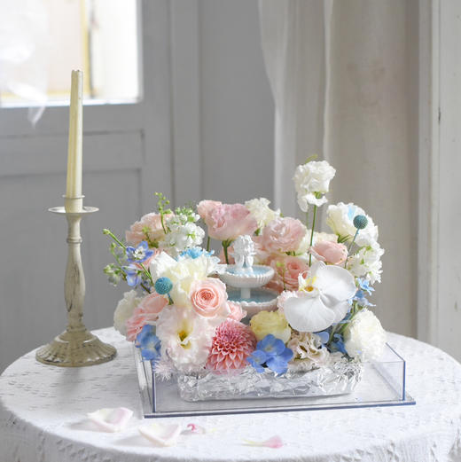 《仲夏星云》蓝粉色许愿池透视亚克力礼盒 商品图1