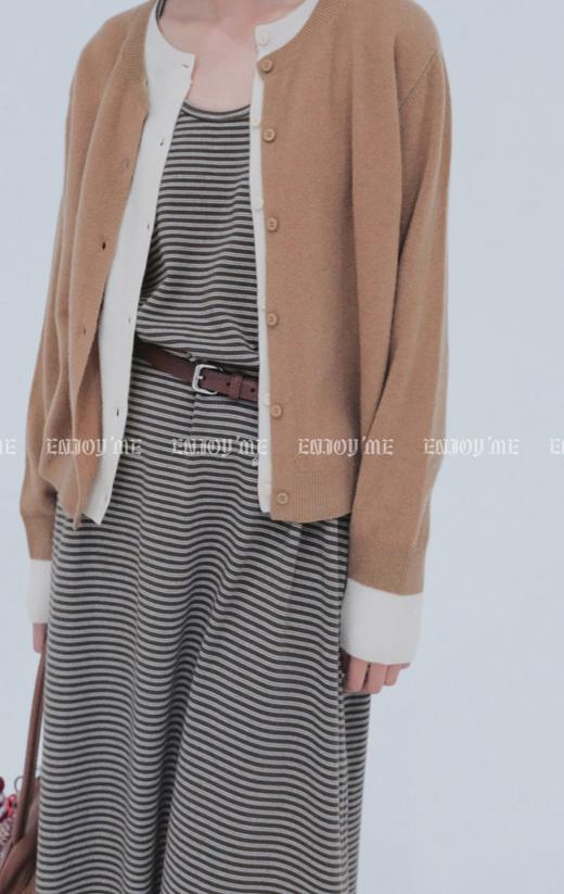 【门店同款】ENJOY秋季less is more条纹背心裙 159144153 商品图5