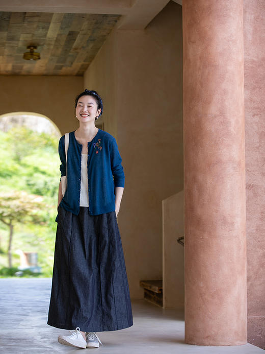 牧衣游原创棉麻混纺薄毛织外套 限量福利款 雨棉棉 不支持会员折 商品图2