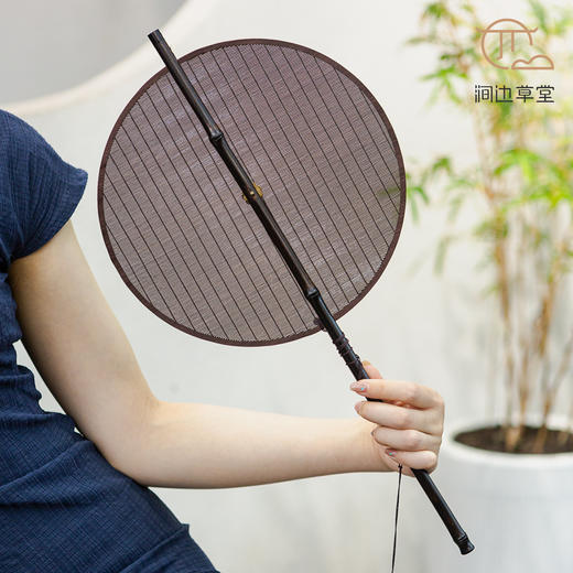 手工竹编可折叠腰扇 商品图1