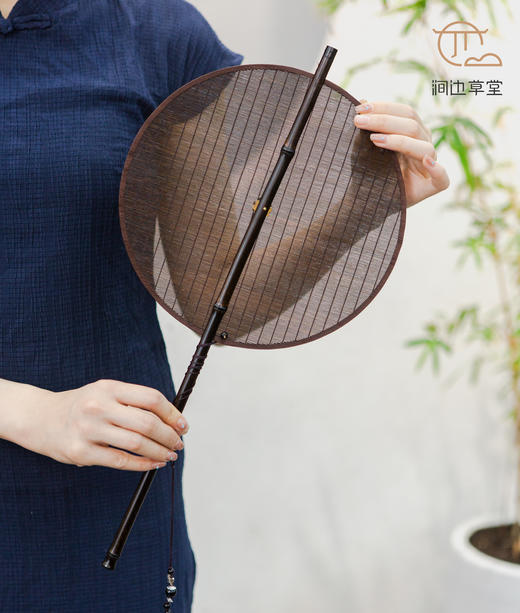手工竹编可折叠腰扇 商品图2