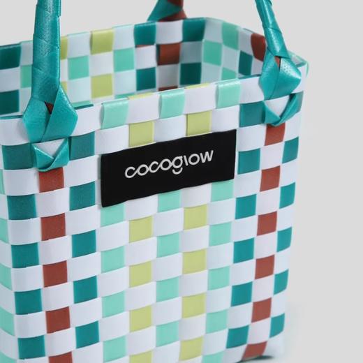 cocoglow·Nighthawk夜游者女士手提包手工编织菜篮子小号 商品图3