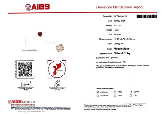1.52ct 6.85g 红宝石戒指吊坠 商品图8