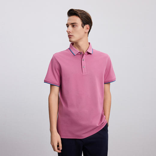【棉质Polo领T恤】24年夏季新品男士棉质时尚商务休闲短袖上衣 商品图3