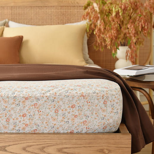 清新碎花系列床笠床盖夏季薄款四季床垫可定制新款床盖纯棉床笠 商品图1